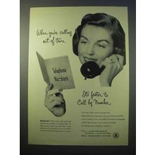 1952 Bell Telephone Ad - It's Faster to Call By Number
