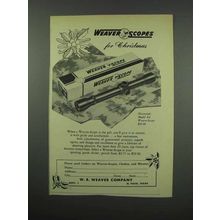 1952 Weaver K4 Scope Ad - For Christmas