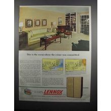 1954 Lennox Heating and Cooling Ad - The Crime
