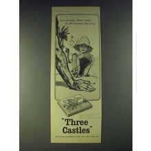 1958 Three Castles Cigarettes Ad - Judge By The Company They Keep