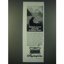 1959 Olympia Precision Portable Typewriter Ad - Olympia proves its worth
