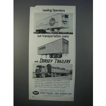 1966 Dorsey Trailers Ad - Leading Operators Cut Costs