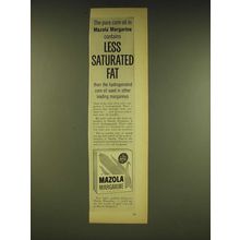1962 Mazola Margarine Ad - The pure corn oil in Mazola Margarine