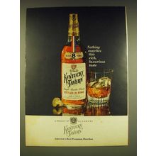 1962 Kentucky Tavern Bourbon Ad - Nothing matches this rich, luxurious taste
