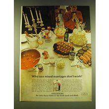 1966 Angostura Bitters Ad - Who says mixed marriages don't work