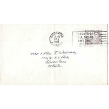 Canada #EN83 Elizabeth II Centennial Postal Envelope USED 1967