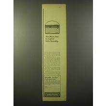 1965 Grundig The Music Boy Radio Ad - The music boy is a great little Grundig