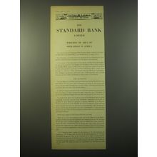 1965 Standard Bank Ad - The Standard Bank Limited widening of area of operation