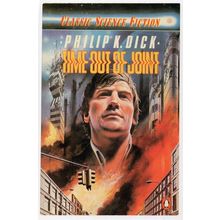 Philip Dick Time Out Of Joint Science Fiction Book Postcard