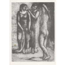 Pablo Picasso Group Of Three Women Painting Postcard