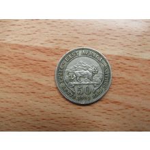 East Africa 1955 50 Cents Coin