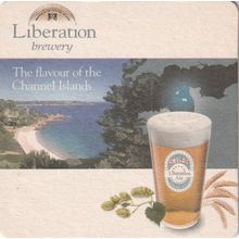 BEER MAT - LIBERATION BREWERY (JERSEY) - (Cat No 001) - (2010)