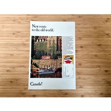 1966 Canada Tourism Ad, Travel Advertisement | Quebec Castle Photography