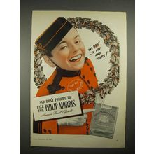1940 Philip Morris Cigarette Ad - Best to You and Yours