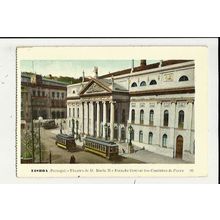 Portugal LISBOA Theatre de D. Maria II Postcard by Martins & Silva (90)