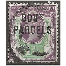 1887 O65 1 1/2d Dull Purple & Pale Green Govt Parcels Official Fine Used . .. .