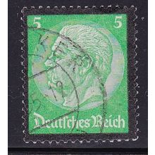 GERMANY 3RD REICH 1934 HINDENBERG MEMORIAL 5pf VALUE USED SG546