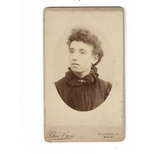 CDV, Photo Portrait Of Lady, Chas Cross 114 Campell Road, BOW.