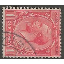 1924 SG419c 1d Scarlet Wmk Block Cypher Sideways Very Fine Used ..