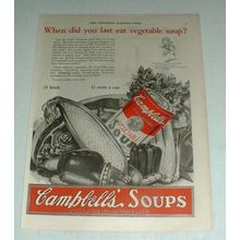 1923 Campbell's Vegetable Soup Ad - Last Eat