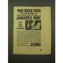 1947 Zemo Ointment Ad - You Need This