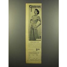 1949 Gilchrist's Mi Date Dress Ad