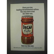 1966 Nestle's Decaf Instant Coffee Ad - Two Leading
