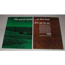 1970 TRW INC. Ad - The Good Earth Or The Bad