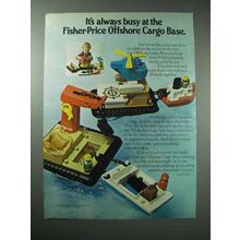 1980 Fisher-Price Offshore Cargo Base Toy Ad - Busy