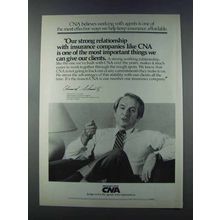 1981 CNA Insurance Ad - Our Strong Relationship