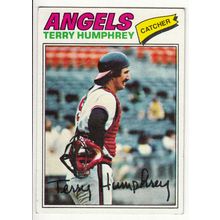1977 Topps baseball card 369 Terry Humphrey - Angels
