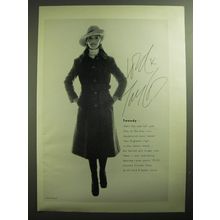 1970 Lord & Taylor Aquascutum Tweedy Coat Advertisement - Robert Randall