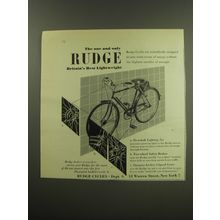 1949 Rudge Bicycles Advertisement - Britain's best lightweight