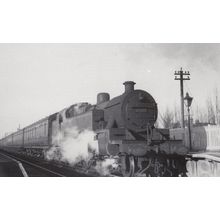 LMS Fowler 2-6-4T Train No 42357 on Macclesfield Stopper Christmas Eve Postcard