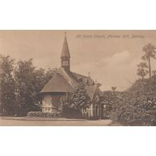 All Saints Church Malabar Hill Bombay India Old Mint Postcard