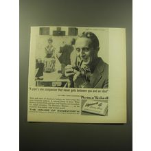 1959 Edgeworth Tobacco Advertisement - Norman Rockwell - A pipe's one companion