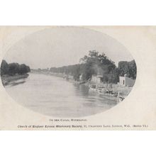 Hyderabad Canal India London Missionary Society Old Postcard