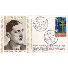General De Gaulle French 1985 40th Anniversary Of WW2 FDC