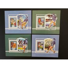 Madagascar 1992 Mi. Bl. 202 - 205 FIFA Football World Cup 1994 USA Coupe Monde
