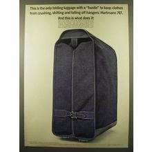 1961 Hartmann 707 Luggage Ad - This is the only folding luggage with a bustle