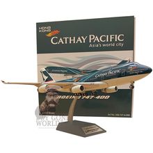 B747- 400 CATHAY PACIFIC AIRWAYS REG: B-HOY W/STAND - WBMODELS WB7474058 1/200