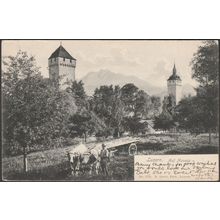 Auf Musegg, Luzern, 1906 - Goetz AK