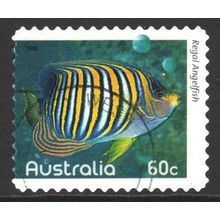 AUSTRALIA 2010: FISHES OF THE REEF - 60c REGAL ANGELFISH USED (G7)