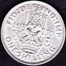 1939 Great Britain 1 Shilling Silver Coin Scottish