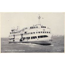 The Royal Iris Ship At New Brighton Old Real Photo Postcard