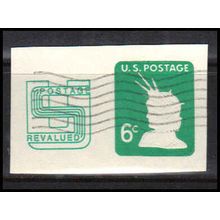 Used U561 6c +2c Statue of Liberty Very Fine Cut Square Z2913