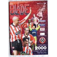 2001 programme Sheffield United v. Bradford City