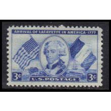 1010 3c Marquis de Lafayette Fine MNH MA0103