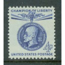 1147 4c Thomas Masaryk Fine MNH MA0234