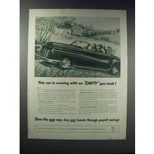 1948 U.S. Savings Bonds Ad - An Empty Gas Tank